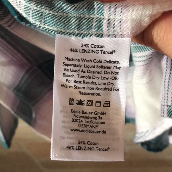 ✅Eddie Bauer Plaid Button Down Shirt - Picture 5 of 8